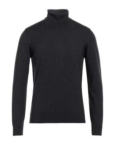 Alpha Studio Man Turtleneck Steel Grey Size 46 Merino Wool In Grey
