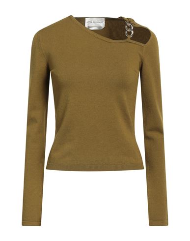 Anna Molinari Blumarine Woman Sweater Military Green Size 8 Viscose, Polyamide, Wool