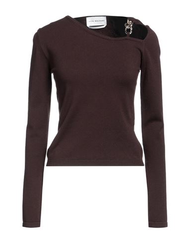 Anna Molinari Blumarine Woman Sweater Dark Brown Size 2 Viscose, Polyamide, Wool