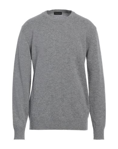 Shop Roberto Collina Man Sweater Grey Size 44 Merino Wool, Cashmere