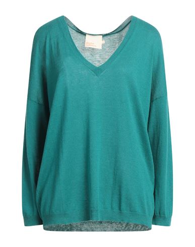 Absolut Cashmere Woman Sweater Light Green Size L Silk, Cashmere In Blue