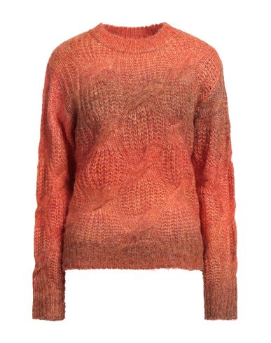 Lili Sidonio By Molly Bracken Woman Sweater Orange Size L Acrylic, Polyamide, Polyester, Wool