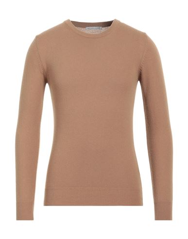 Grey Daniele Alessandrini Man Sweater Camel Size 36 Wool, Polyamide In Brown