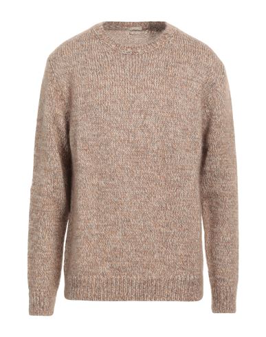 Shop Massimo Alba Man Sweater Camel Size Xl Wool, Mohair Wool, Silk In Beige