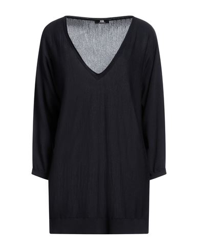 Alpha Studio Woman Sweater Midnight Blue Size 12 Merino Wool