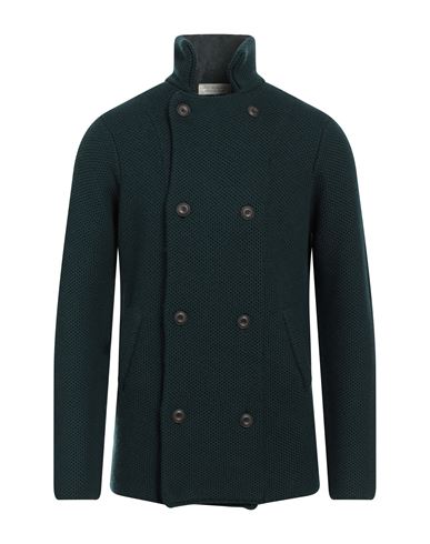 Filippo De Laurentiis Man Cardigan Dark Green Size 44 Merino Wool