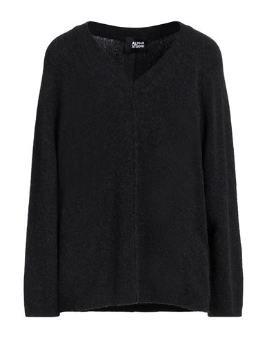 Shop Alpha Studio Woman Sweater Steel Grey Size 8 Alpaca Wool, Polyamide, Cotton, Modal, Elastane