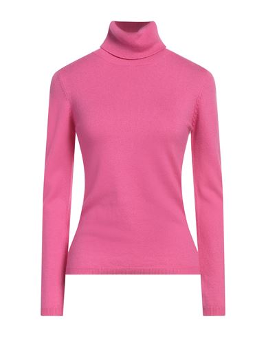 WHITE WISE WHITE WISE WOMAN TURTLENECK FUCHSIA SIZE S CASHMERE, VISCOSE, WOOL, NYLON 