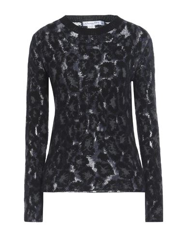 Shop Dior Woman Sweater Midnight Blue Size 12 Cashmere, Mohair Wool, Polyamide, Alpaca Wool, Wool