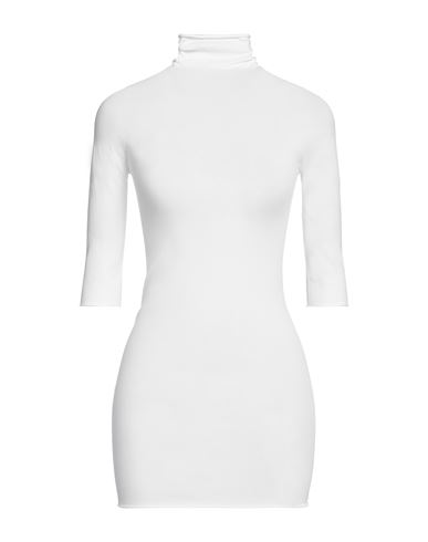 Sportmax Woman Turtleneck White Size M Modal, Polyester