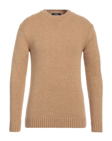 Bomboogie Man Sweater Camel Size 3xl Acrylic, Polyamide, Wool In Beige