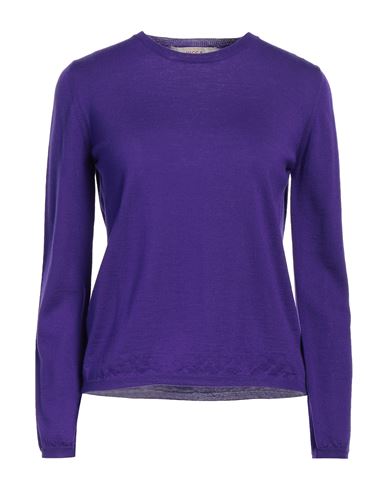 Jucca Woman Sweater Purple Size L Virgin Wool