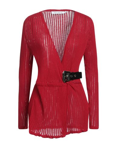 Simona Corsellini Woman Cardigan Red Size M Cotton