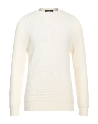 Viadeste Man Sweater Ivory Size 46 Virgin Wool In White