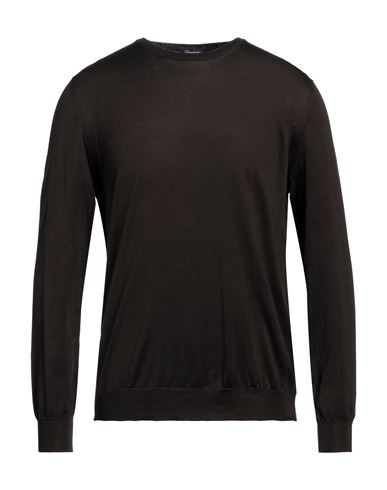 Shop Drumohr Man Sweater Dark Green Size 46 Cotton
