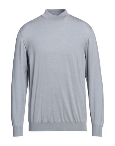 Drumohr Man Turtleneck Grey Size 44 Wool, Silk, Cashmere