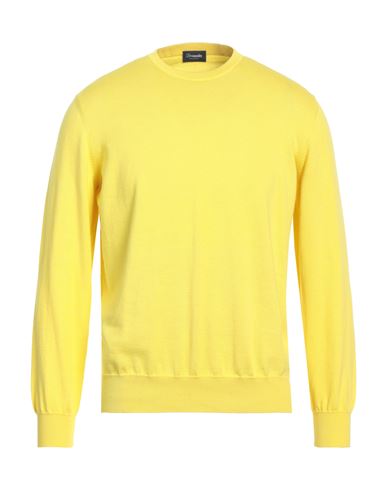 Drumohr Man Sweater Yellow Size 42 Cotton