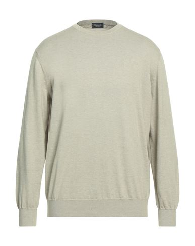 Drumohr Man Sweater Beige Size 44 Cotton