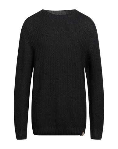 H953 Man Sweater Black Size 46 Merino Wool