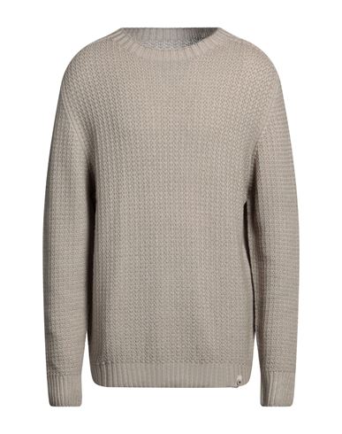 H953 Man Sweater Light Brown Size 44 Merino Wool In Beige