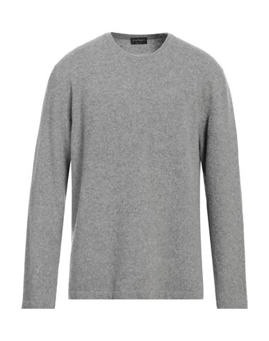 Zanieri Man Sweater Light Grey Size 46 Lambswool, Cashmere