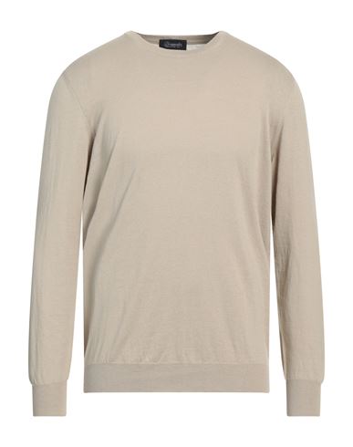 Shop Drumohr Man Sweater Beige Size 44 Cotton, Linen