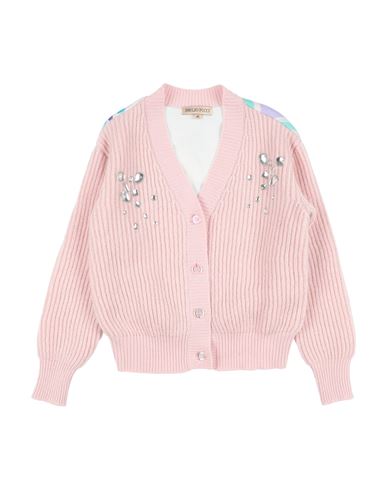 Emilio Pucci Babies' Pucci Toddler Girl Cardigan Light Pink Size 6 Wool, Polyamide, Mohair Wool, Viscose, Cashmere