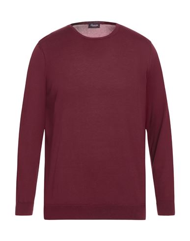 Drumohr Man Sweater Deep Purple Size 40 Cotton