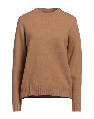 Jil Sander Woman Sweater Camel Size 6 Wool In Beige