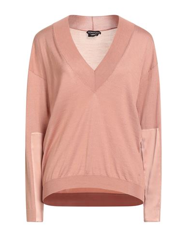 Tom Ford Woman Sweater Antique Rose Size L Cashmere, Silk