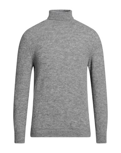 HERITAGE HERITAGE MAN TURTLENECK GREY SIZE 40 ALPACA WOOL, POLYAMIDE, WOOL