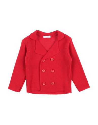 Manuell & Frank Babies'  Newborn Boy Cardigan Red Size 3 Wool, Acrylic