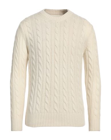 Parramatta Man Sweater Cream Size L Lambswool In White
