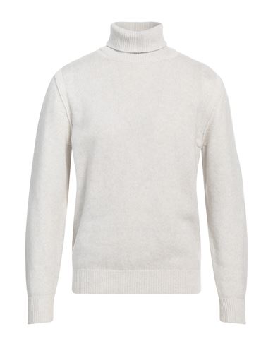 Heritage Man Turtleneck Light Grey Size 40 Wool, Cashmere In Yellow