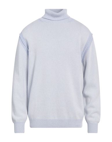 Heritage Man Turtleneck Sky Blue Size 46 Wool, Cashmere