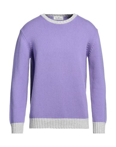 Shop Della Ciana Man Sweater Light Purple Size 46 Merino Wool, Cashmere