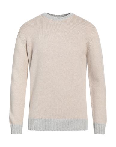 Della Ciana Man Sweater Beige Size 42 Merino Wool, Cashmere