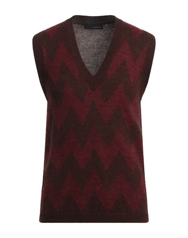Lardini Man Sweater Dark Brown Size Xxl Acrylic, Alpaca Wool, Wool In Brown