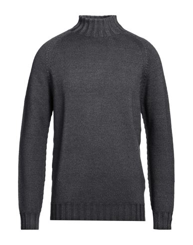 Shop H953 Man Turtleneck Lead Size 42 Merino Wool In Grey