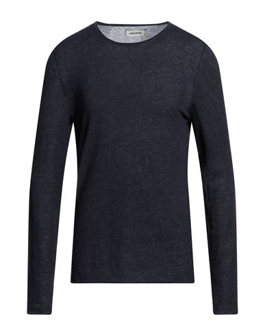Shop Zadig & Voltaire Man Sweater Midnight Blue Size L Cashmere