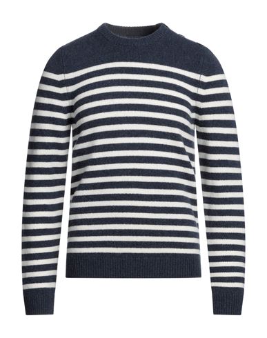 Shop Zadig & Voltaire Man Sweater Midnight Blue Size L Merino Wool