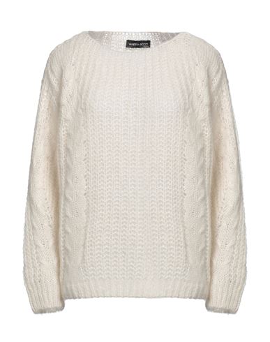 Vanessa Scott Woman Sweater Cream Size Onesize Acrylic, Polyamide, Mohair Wool In White