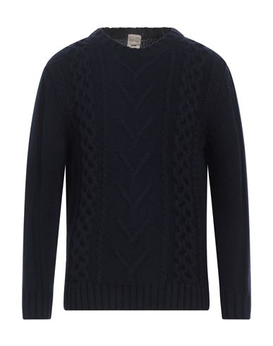 Shop H953 Man Sweater Midnight Blue Size 40 Merino Wool