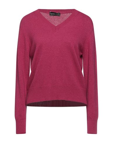 Vanessa Scott Woman Sweater Magenta Size S Wool, Viscose, Polyamide, Cashmere