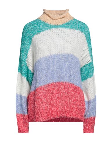 Vanessa Scott Woman Turtleneck Beige Size Onesize Acrylic, Polyamide, Wool, Mohair Wool