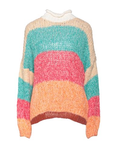 Vanessa Scott Woman Turtleneck Cream Size Onesize Acrylic, Polyamide, Wool, Mohair Wool In White