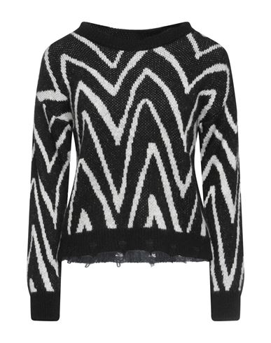 Vanessa Scott Woman Sweater Black Size Onesize Acrylic, Polyamide, Wool, Viscose