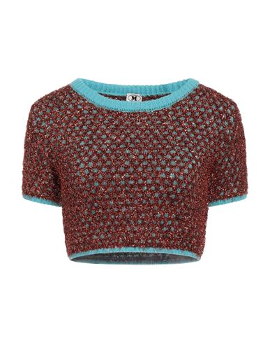 M Missoni Woman Sweater Copper Size 6 Polyamide, Polyester, Wool In Orange