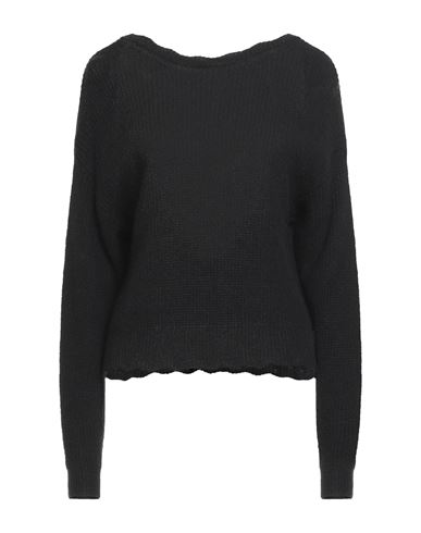 Vanessa Scott Woman Sweater Black Size S Acrylic, Polyamide, Wool, Viscose
