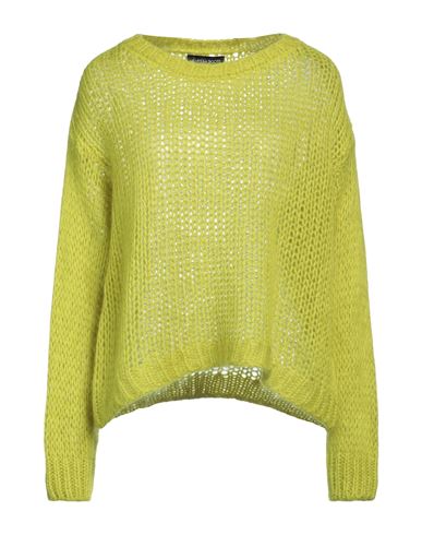 Vanessa Scott Woman Sweater Acid Green Size Onesize Acrylic, Polyamide, Mohair Wool